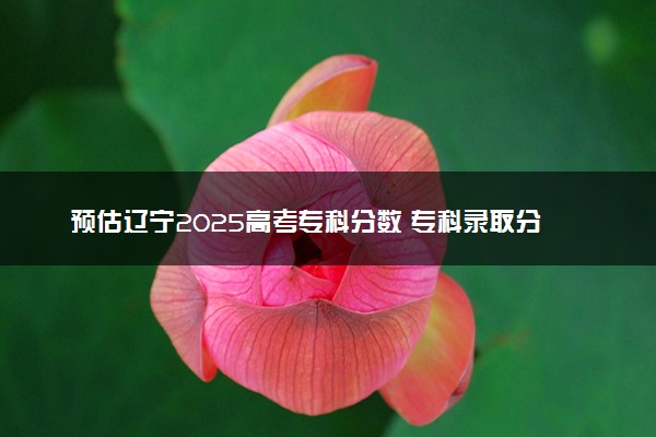预估辽宁2025高考专科分数 专科录取分数线预测多少分