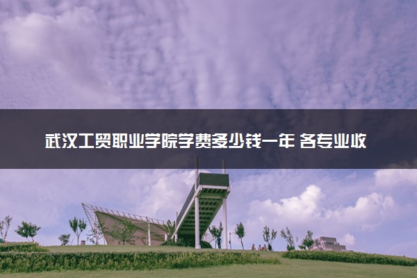 武汉工贸职业学院学费多少钱一年 各专业收费标准（2025年参考）