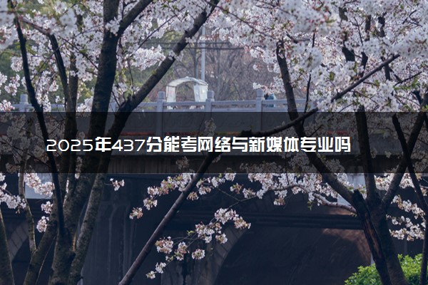 2025年437分能考网络与新媒体专业吗 437分网络与新媒体专业大学推荐