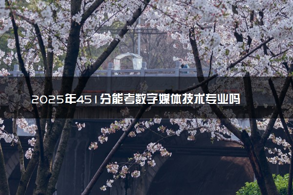 2025年451分能考数字媒体技术专业吗 451分数字媒体技术专业大学推荐
