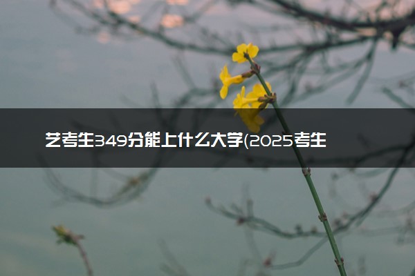 艺考生349分能上什么大学（2025考生参考）