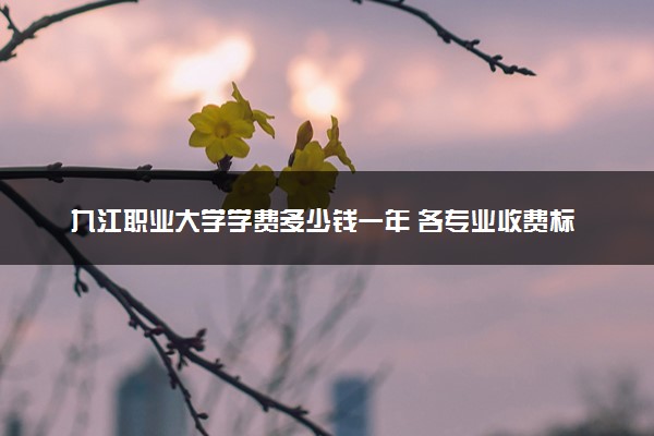 九江职业大学学费多少钱一年 各专业收费标准（2025年参考）