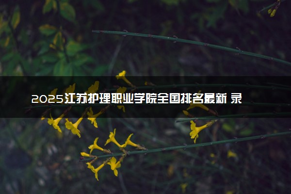 2025江苏护理职业学院全国排名最新 录取分数线是多少