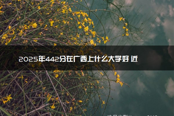 2025年442分在广西上什么大学好 近三年录取分数线是多少