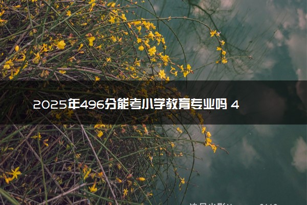 2025年496分能考小学教育专业吗 496分小学教育专业大学推荐