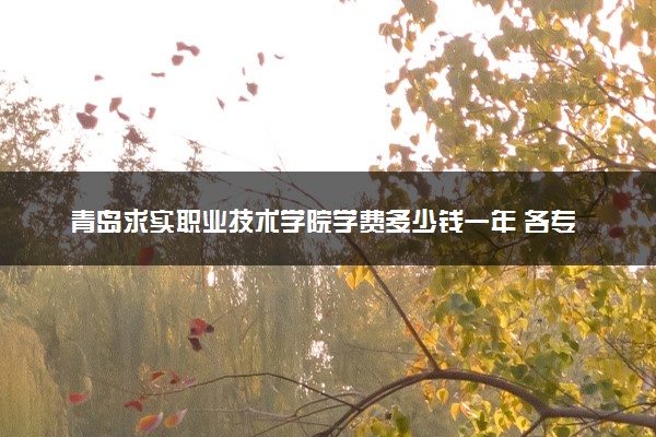 青岛求实职业技术学院学费多少钱一年 各专业收费标准（2025年参考）