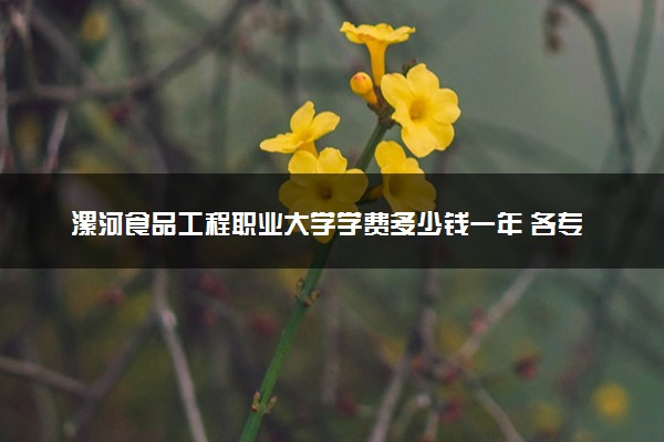 漯河食品工程职业大学学费多少钱一年 各专业收费标准（2025年参考）