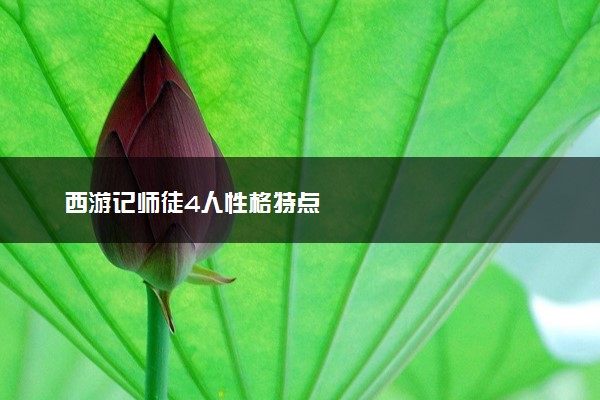 西游记师徒4人性格特点