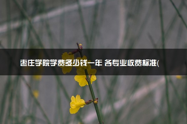 枣庄学院学费多少钱一年 各专业收费标准（2025年参考）