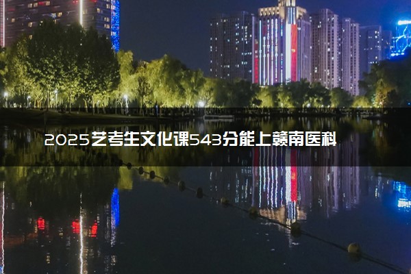 2025艺考生文化课543分能上赣南医科大学吗