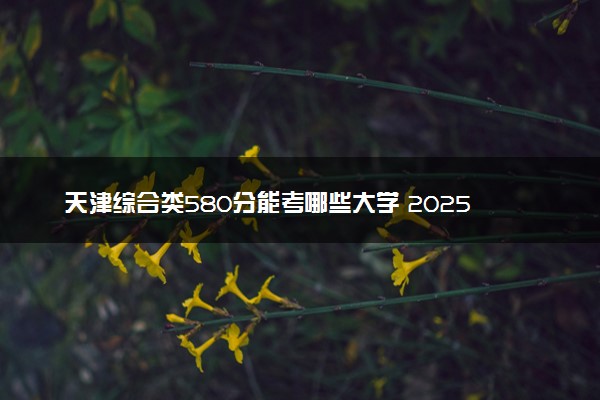 天津综合类580分能考哪些大学 2025考生稳上的大学名单