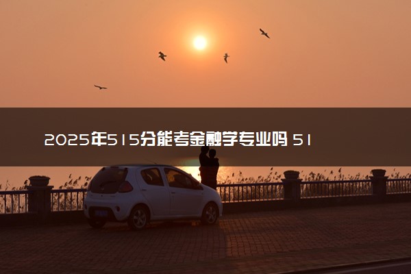 2025年515分能考金融学专业吗 515分金融学专业大学推荐