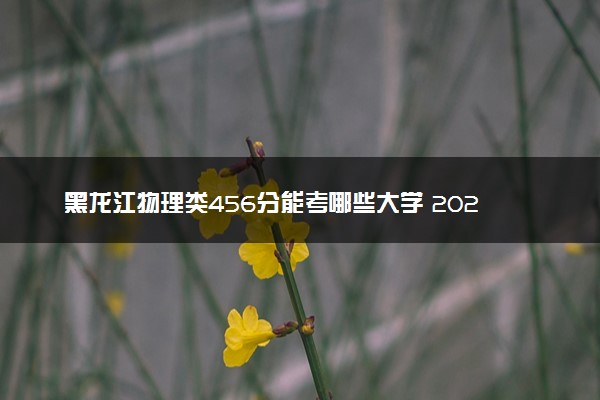 黑龙江物理类456分能考哪些大学 2025考生稳上的大学名单