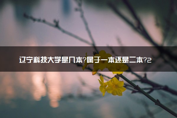 辽宁科技大学是几本？属于一本还是二本？2025年分数线预测及报考建议