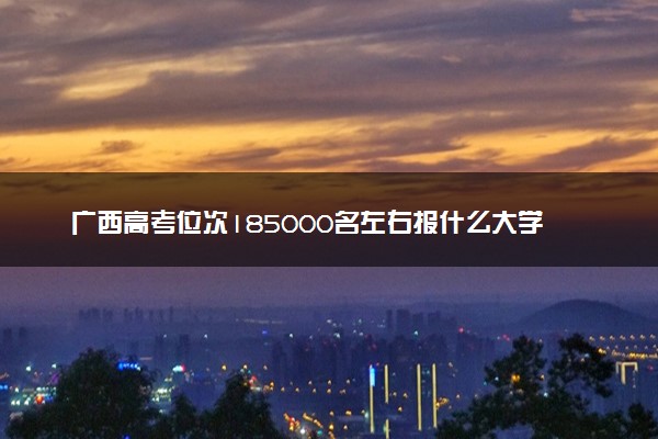 广西高考位次185000名左右报什么大学好（2025年参考）