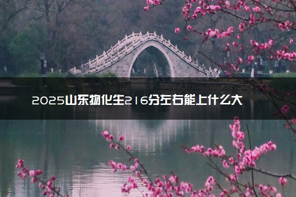 2025山东物化生216分左右能上什么大学 可以报考的院校名单