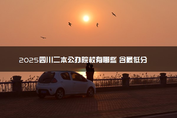 2025四川二本公办院校有哪些 含最低分数线及名单排名