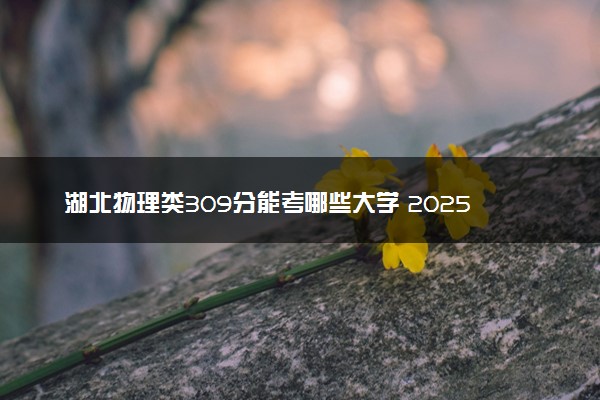 湖北物理类309分能考哪些大学 2025考生稳上的大学名单
