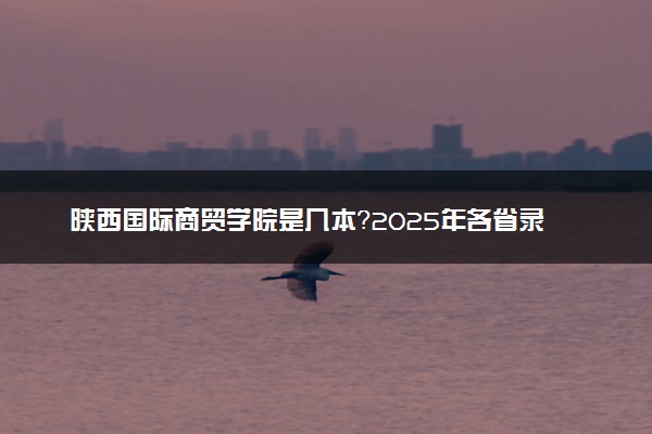 陕西国际商贸学院是几本？2025年各省录取分数线预测及报考建议