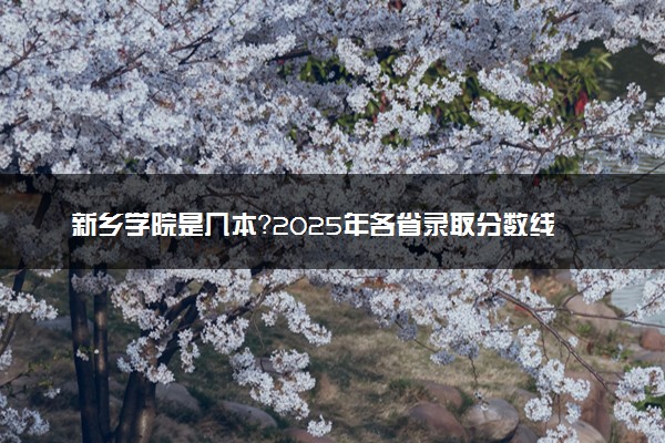 新乡学院是几本？2025年各省录取分数线预测及报考建议