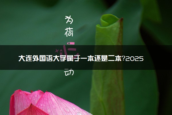 大连外国语大学属于一本还是二本？2025年报考建议及分数线预测
