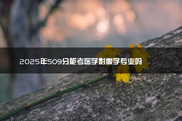 2025年509分能考医学影像学专业吗 509分医学影像学专业大学推荐