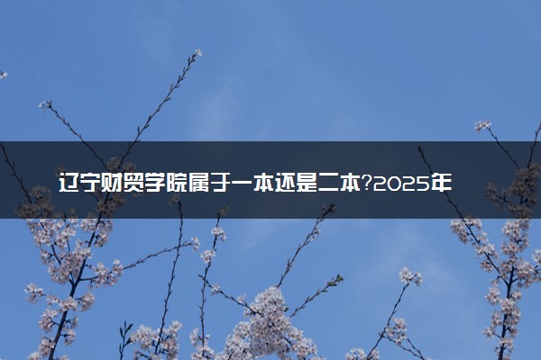辽宁财贸学院属于一本还是二本？2025年报考建议及分数线预测