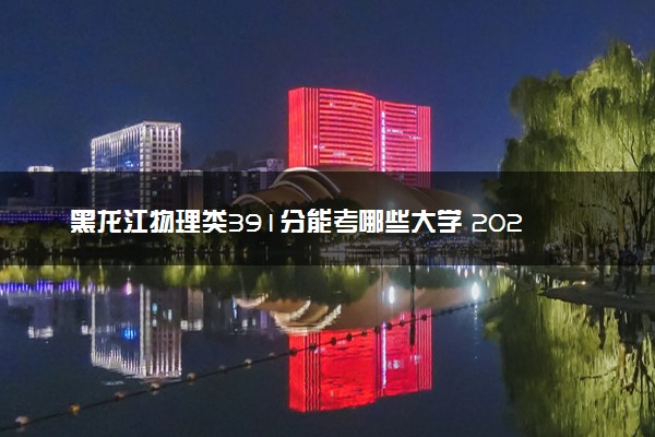 黑龙江物理类391分能考哪些大学 2025考生稳上的大学名单