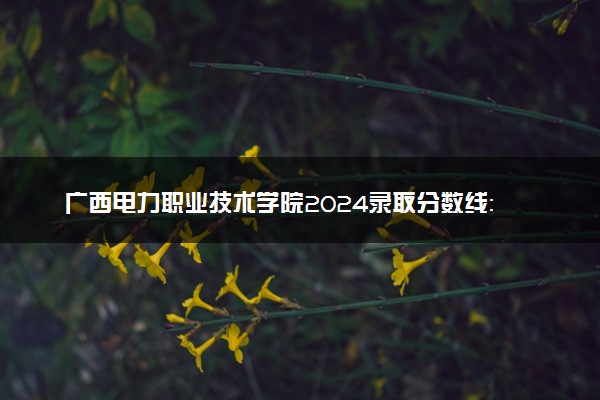 广西电力职业技术学院2024录取分数线：最低198分 附2025年报考建议及注意事项