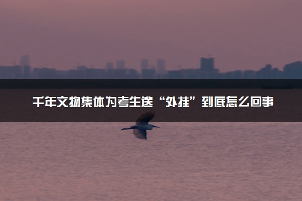 千年文物集体为考生送“外挂”到底怎么回事