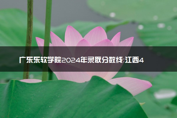 广东东软学院2024年录取分数线：江西483分领跑，广东357分垫底 2025报考建议及事项