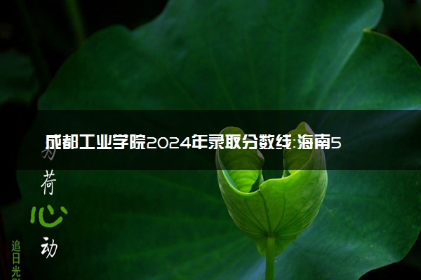 成都工业学院2024年录取分数线：海南586分领跑，新疆343分垫底 2025报考建议及事项