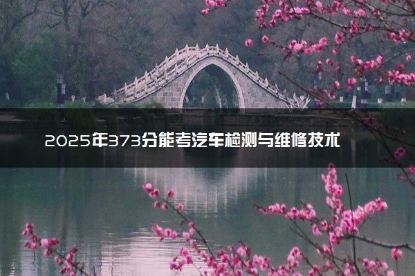 2025年373分能考汽车检测与维修技术专业吗 373分汽车检测与维修技术专业大学推荐