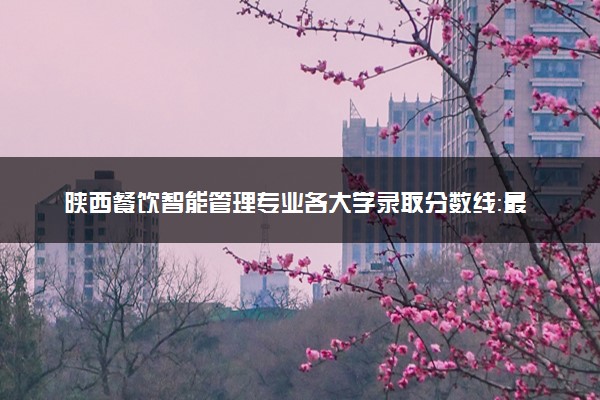 陕西餐饮智能管理专业各大学录取分数线：最低217分能上 开设院校及位次