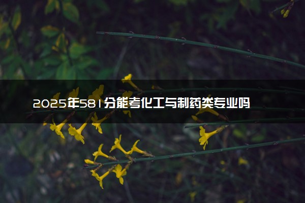 2025年581分能考化工与制药类专业吗 581分化工与制药类专业大学推荐