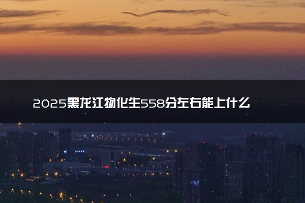 2025黑龙江物化生558分左右能上什么大学 可以报考的院校名单