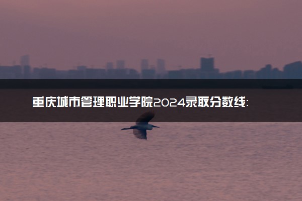 重庆城市管理职业学院2024录取分数线：最低103分 附2025年报考建议及注意事项