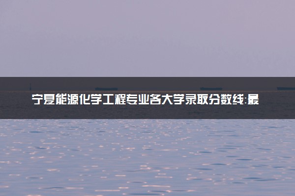 宁夏能源化学工程专业各大学录取分数线：最低363分能上 开设院校及位次