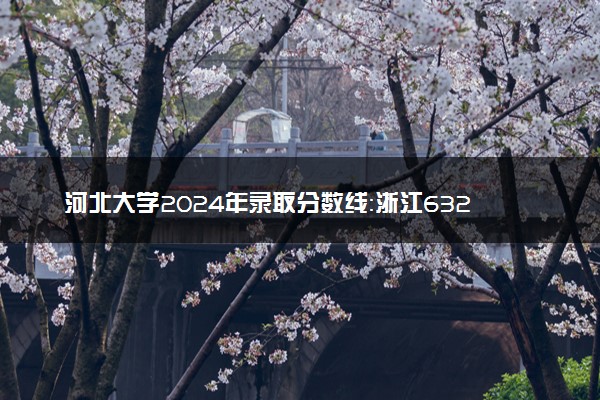 河北大学2024年录取分数线：浙江632分领跑，青海347分垫底 2025报考建议及事项