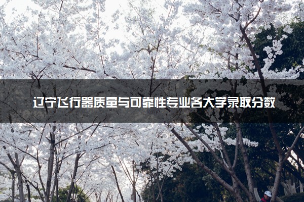 辽宁飞行器质量与可靠性专业各大学录取分数线：最低557分能上 开设院校及位次