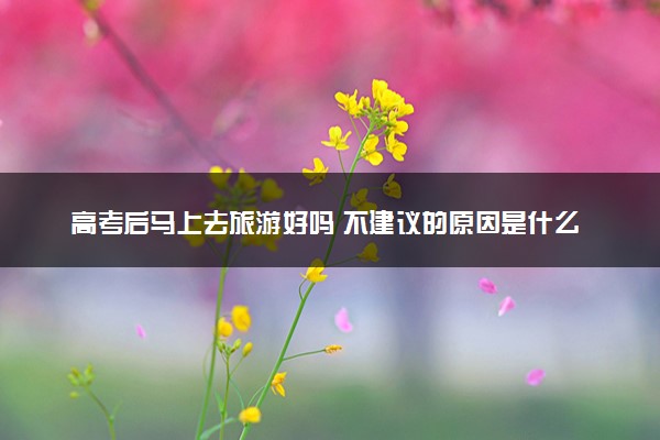 高考后马上去旅游好吗 不建议的原因是什么