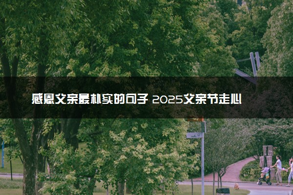 感恩父亲最朴实的句子 2025父亲节走心祝福文案