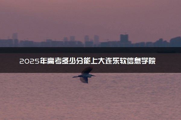 2025年高考多少分能上大连东软信息学院？预测各省份录取分数线（附2024年数据及报考指南）