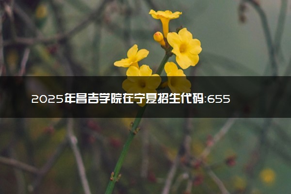 2025年昌吉学院在宁夏招生代码：6551 专业代码及报考指南
