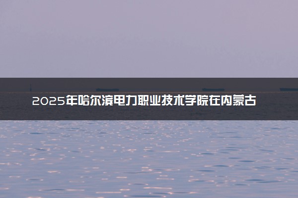 2025年哈尔滨电力职业技术学院在内蒙古招生代码及专业代码 哈尔滨电力职业技术学院内蒙古代码是多少？怎么查询？