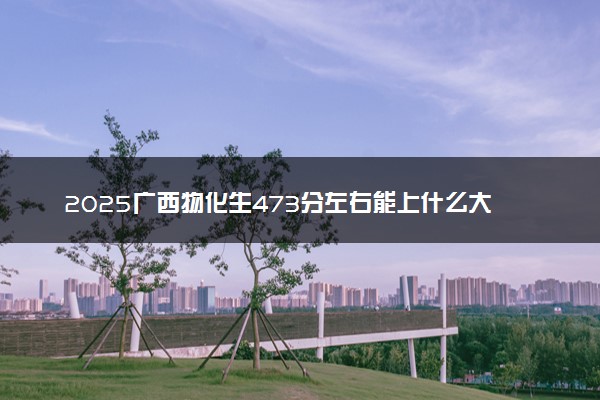 2025广西物化生473分左右能上什么大学 可以报考的院校名单