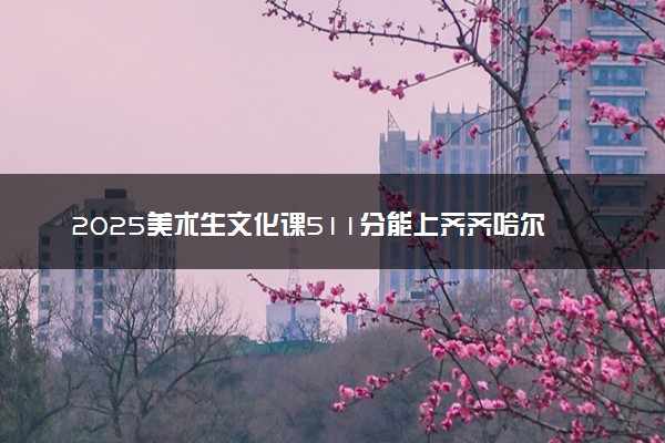 2025美术生文化课511分能上齐齐哈尔大学吗