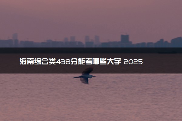 海南综合类438分能考哪些大学 2025考生稳上的大学名单