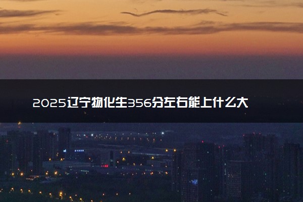 2025辽宁物化生356分左右能上什么大学 可以报考的院校名单