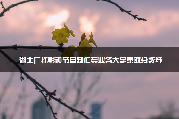 湖北广播影视节目制作专业各大学录取分数线：最低266分能上 开设院校及位次